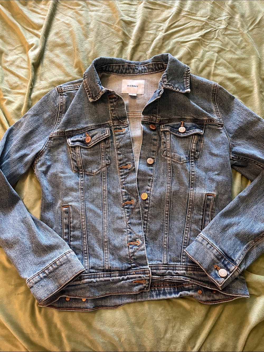Old Navy Denim Trucker Jacket in Medium Blue